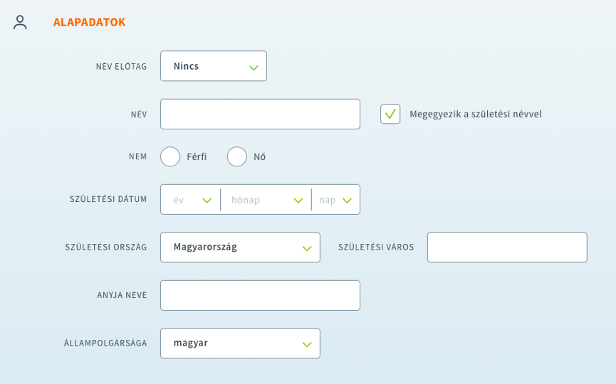 Az adatok felvételének módját optimalizáltuk