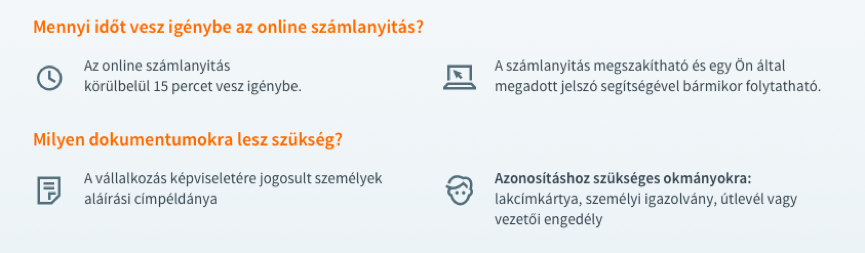 Néhány kérdés megválaszolása után számlacsomagot ajánl a bank