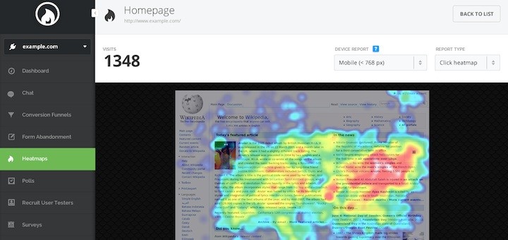 Hotjar - kép forrása: https://beautifulpixels.com/wp-content/uploads/2014/08/hotjarheatmap-masthead-720x340.jpg
