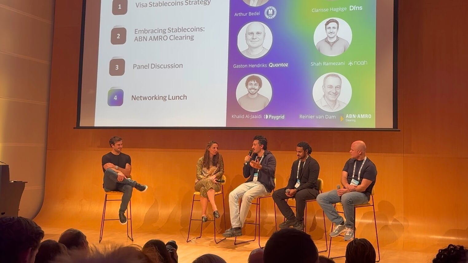 A panelbeszélgetés az Amsterdam Fintech Eventen